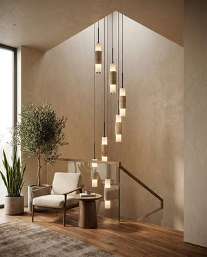 Noverian Travertine Chandelier