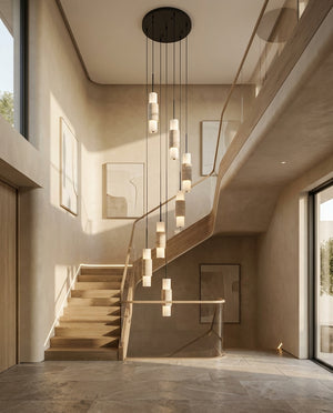 Noverian Travertine Chandelier