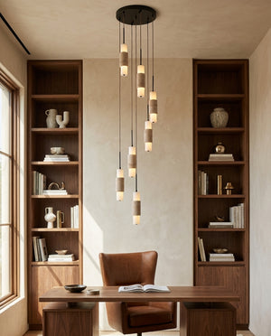 Noverian Travertine Chandelier