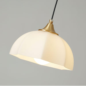 Octagonal Glass Bowl Chandelier