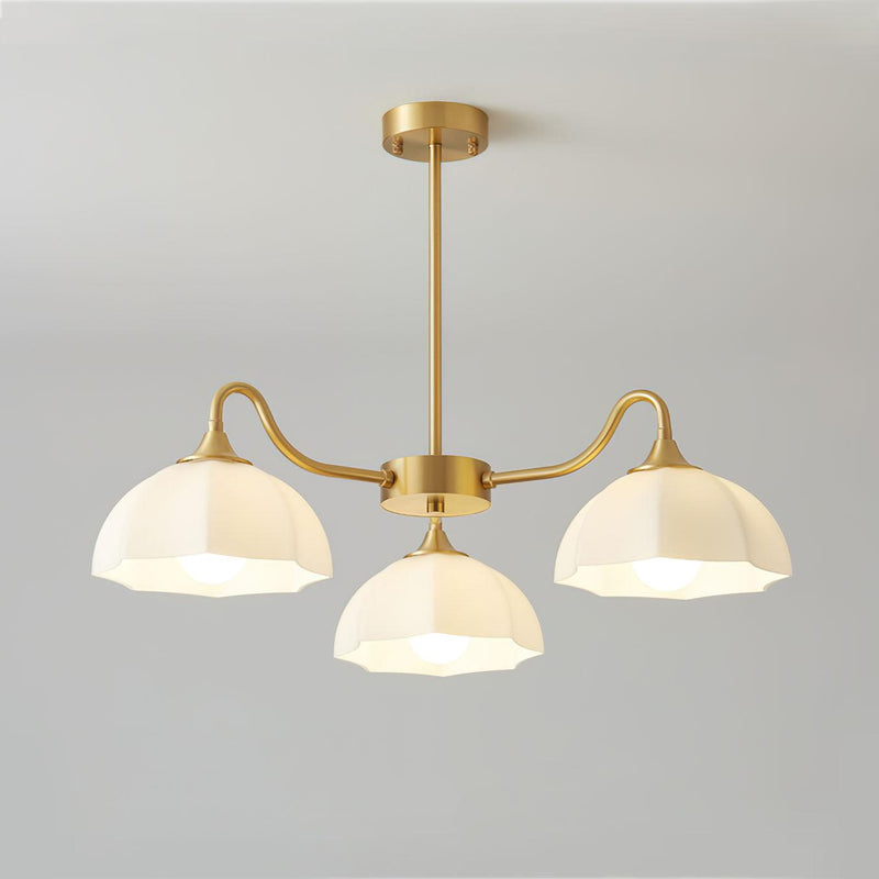 Octagonal Glass Bowl Chandelier – detail 21