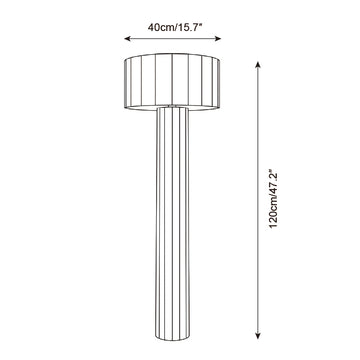 Lampadaire Olivaro — Plans de dimensions 1