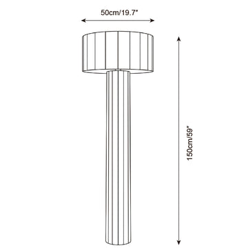 Lampadaire Olivaro — Plans de dimensions 2