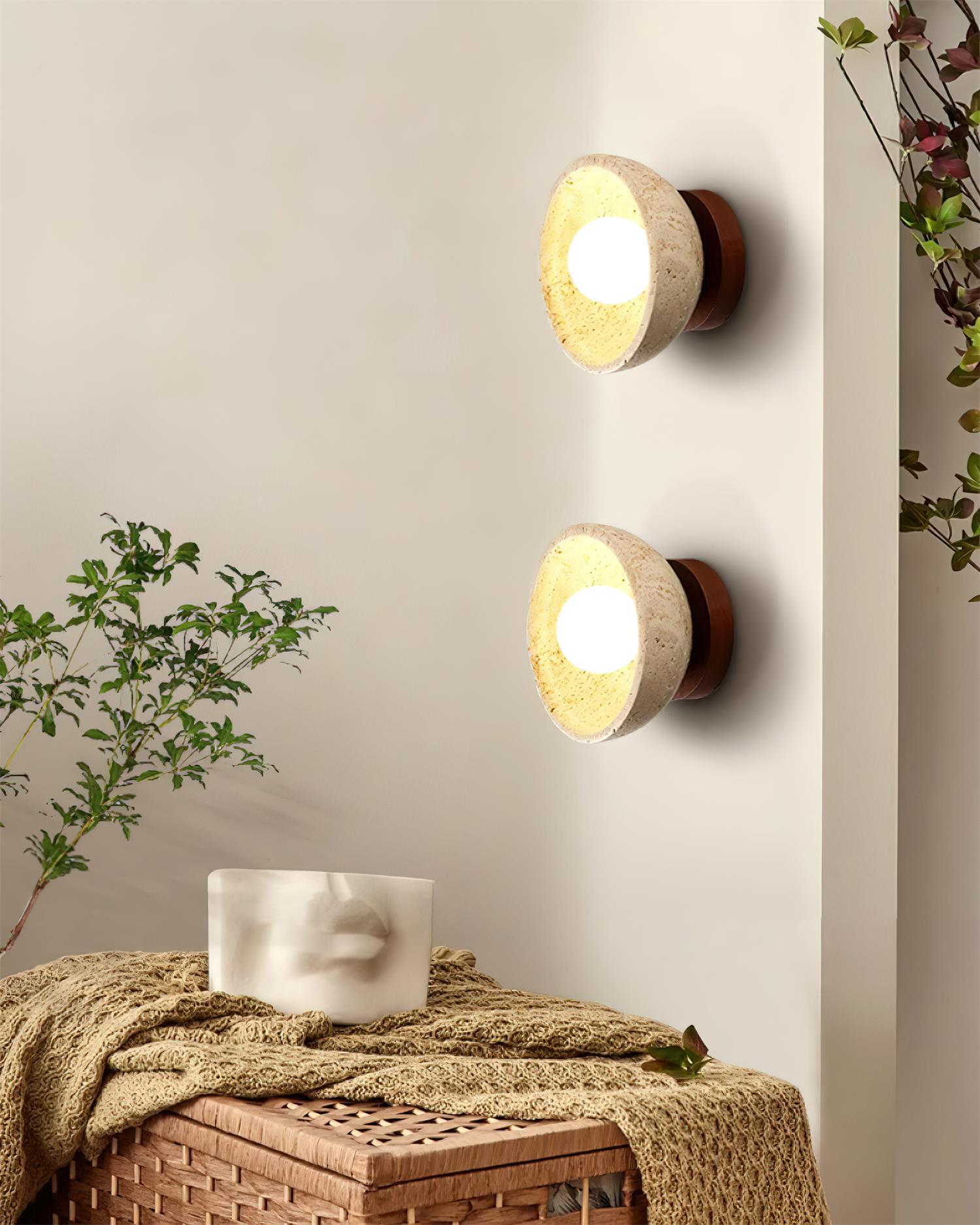 Ollina Travertine Wall Lamp