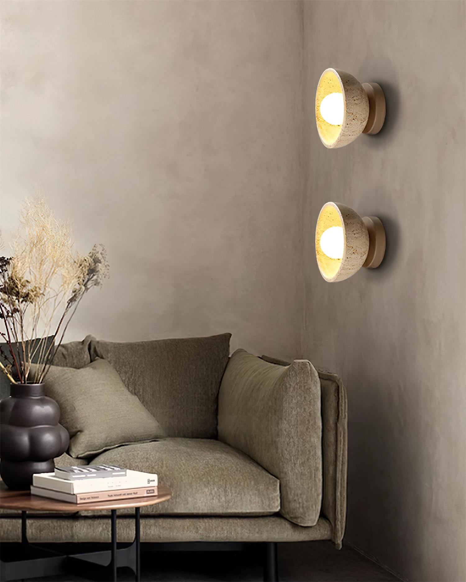 Ollina Travertine Wall Lamp