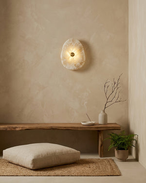 Onyvelle Alabaster Wall Sconce