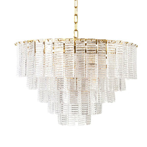 Opalora Pink Glass Chandelier