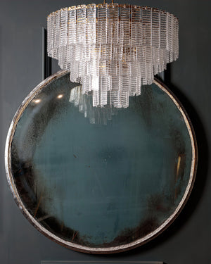 Opalora Pink Glass Chandelier