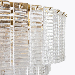 Opalora Pink Glass Chandelier