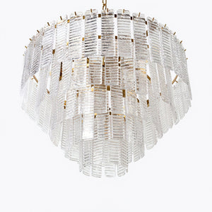 Opalora Pink Glass Chandelier