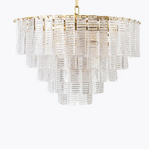 Opalora Pink Glass Chandelier