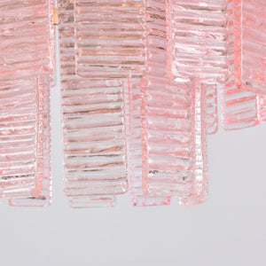 Opalora Pink Glass Chandelier