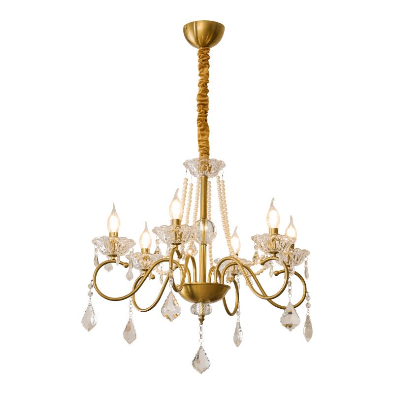 Opulent Pearl Crystal Chandelier – detail 18