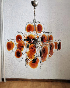 Vintage Murano-Style Glass Chandelier