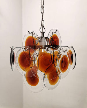 Vintage Murano-Style Glass Chandelier