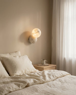 Orb Alabaster Wall Sconce