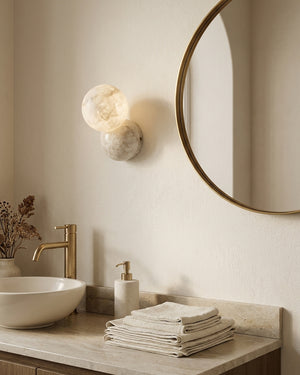 Orb Alabaster Wall Sconce
