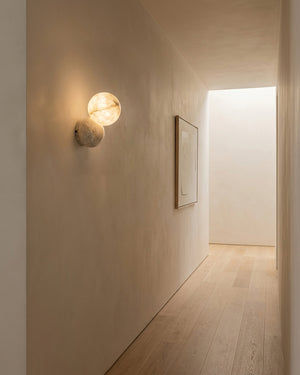 Orb Alabaster Wall Sconce