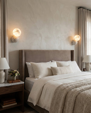 Orb Alabaster Wall Sconce