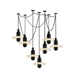 Orbital Drift Chain Chandelier