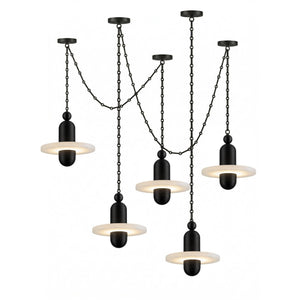 Orbital Drift Chain Chandelier