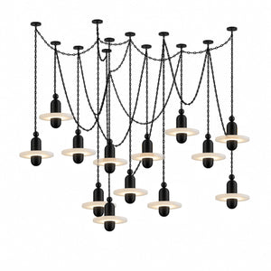 Orbital Drift Chain Chandelier