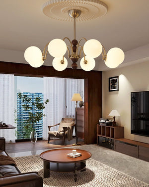 Orbital Curve Chandelier