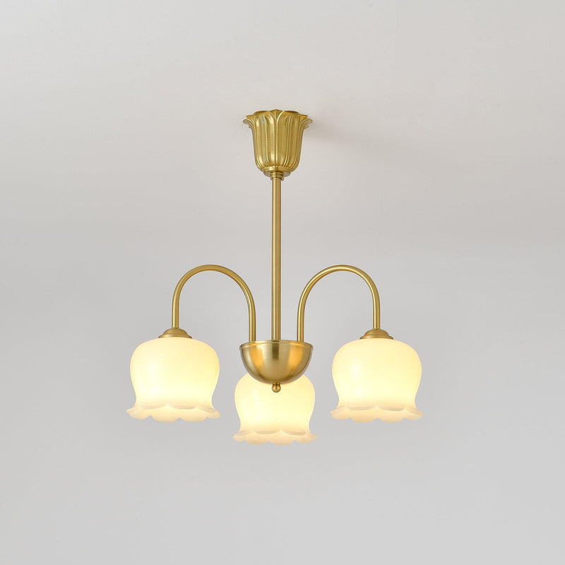 Orchids Brass Chandelier – detail 27