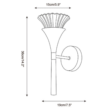 Orelian Wall Sconce — Dimension drawings 1