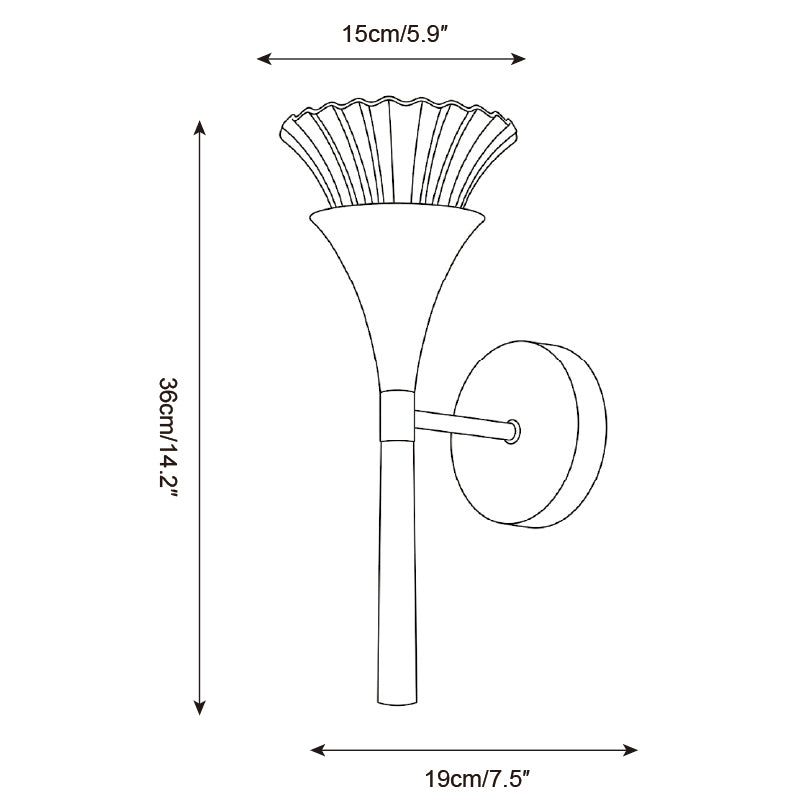 Orelian Wall Sconce — Dimension drawings 1