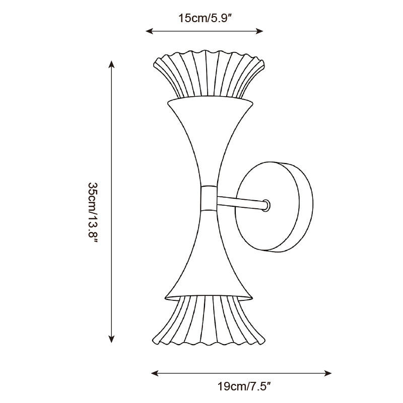 Orelian Wall Sconce — Dimension drawings 2