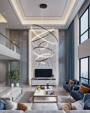 Orrery Rings Chandelier