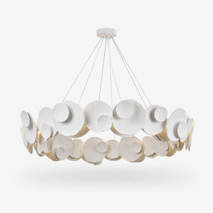 Orvella Plaster Disc Chandelier