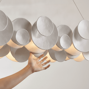 Orvella Plaster Disc Chandelier