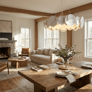 Orvella Plaster Disc Chandelier