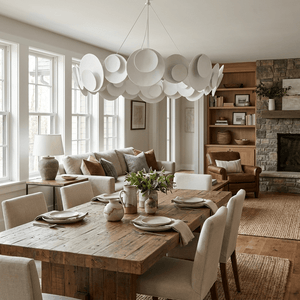 Orvella Plaster Disc Chandelier
