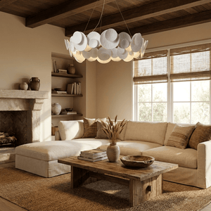 Orvella Plaster Disc Chandelier