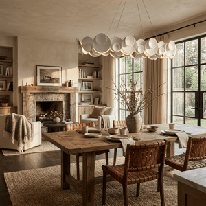 Orvella Plaster Disc Chandelier