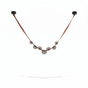 Orvyn Leather Arc Chandelier