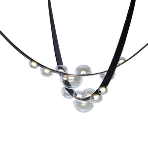 Orvyn Leather Arc Chandelier