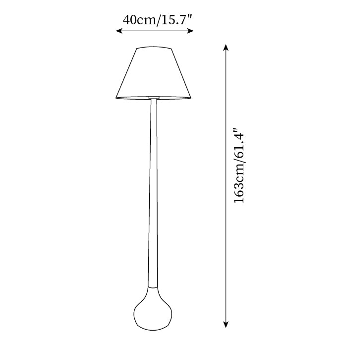 Lámpara de Pie Osaka 15.7″- 59.4″