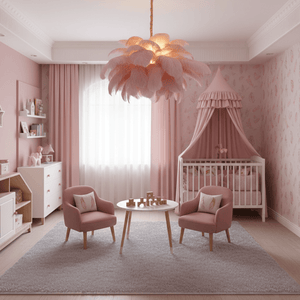 Ostrich Feather Chandelier