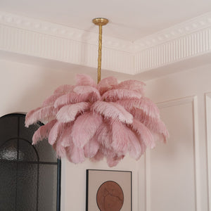 Ostrich Feather Chandelier