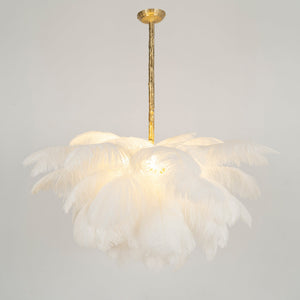 Ostrich Feather Chandelier