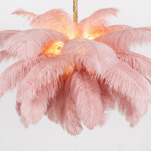 Ostrich Feather Chandelier