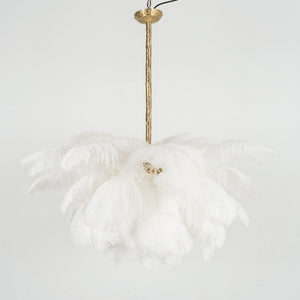 Ostrich Feather Chandelier