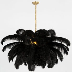 Ostrich Feather Chandelier