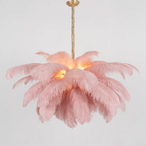 Ostrich Feather Chandelier