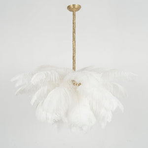 Ostrich Feather Chandelier