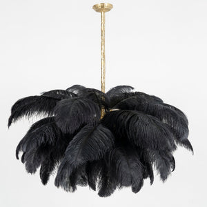 Ostrich Feather Chandelier